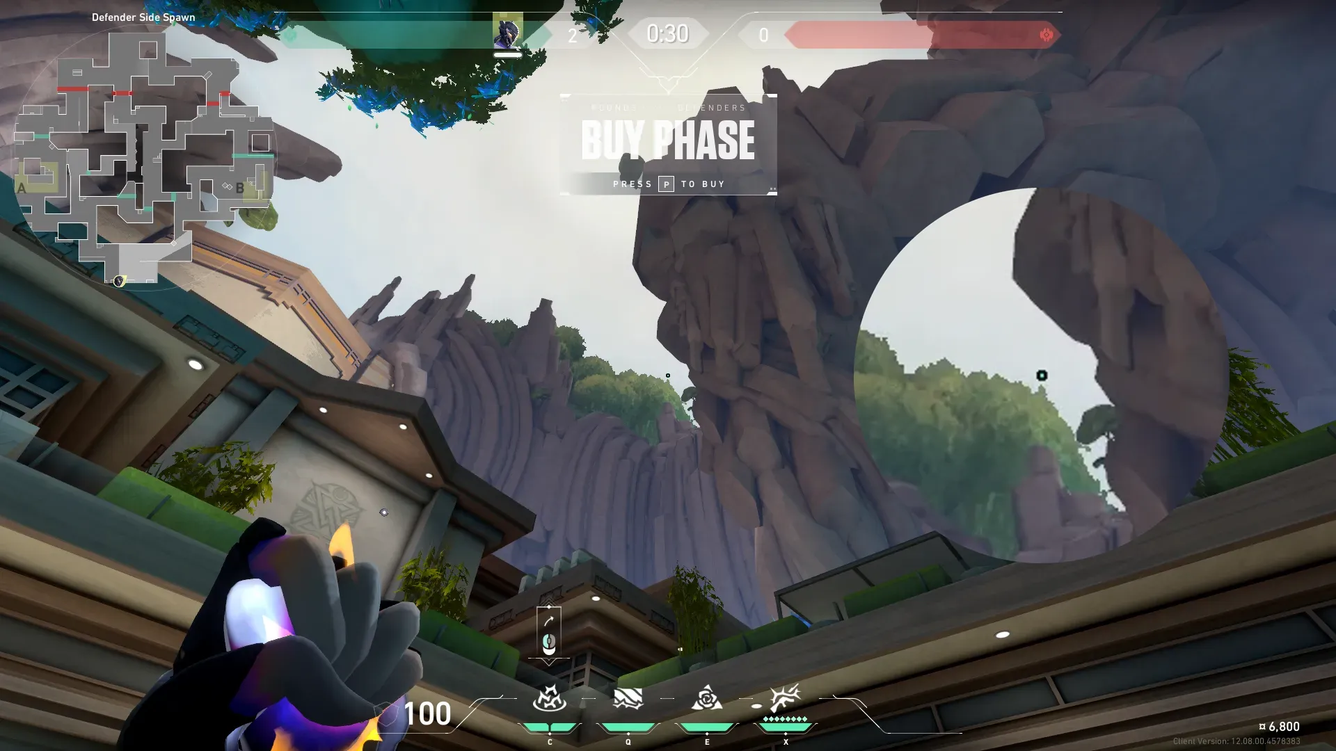 Vyse Razorvine on Abyss Defense Site B — step 2 of 4: Aim — line up the shot