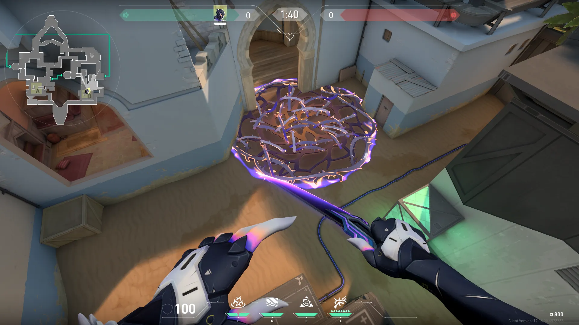 Vyse Razorvine on Bind Defense Site B — step 3 of 3: Result