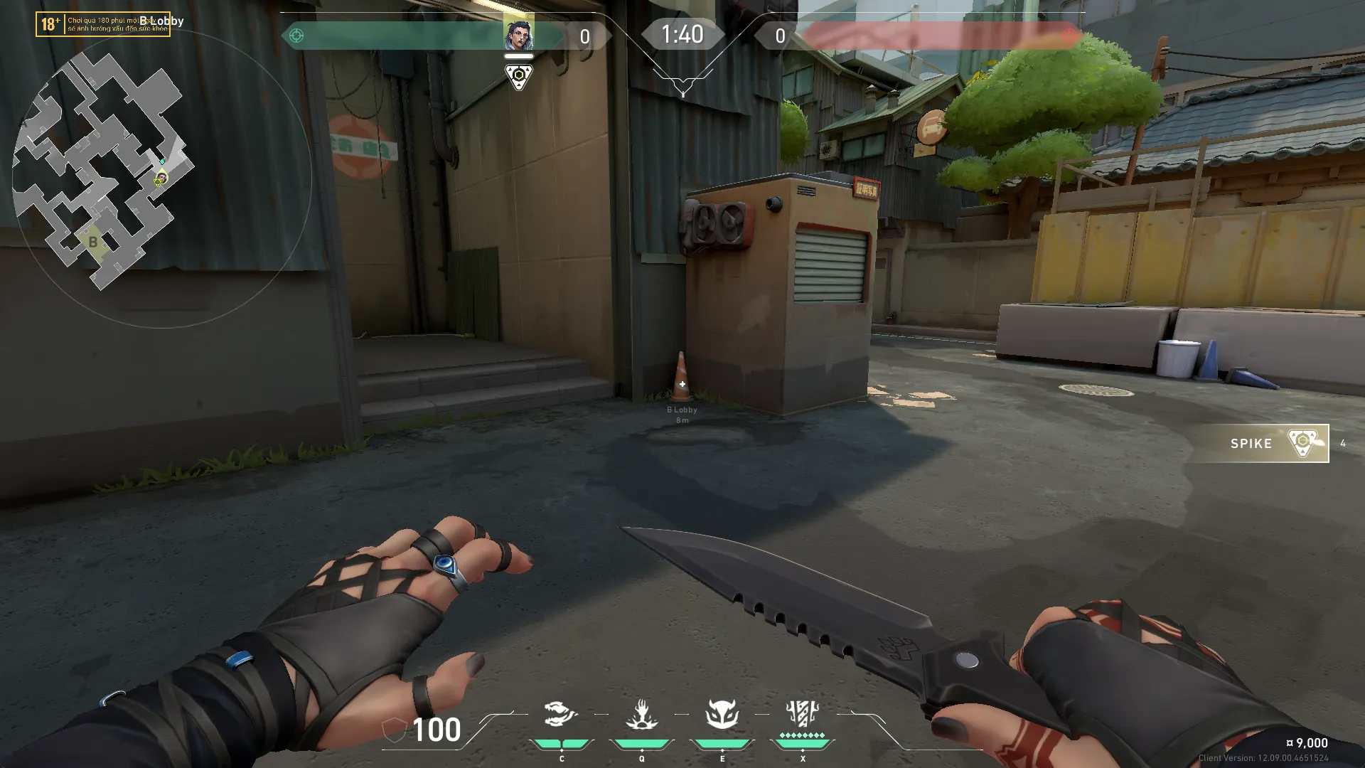 Fade B Lobby to B Site — Fade lineup on Split