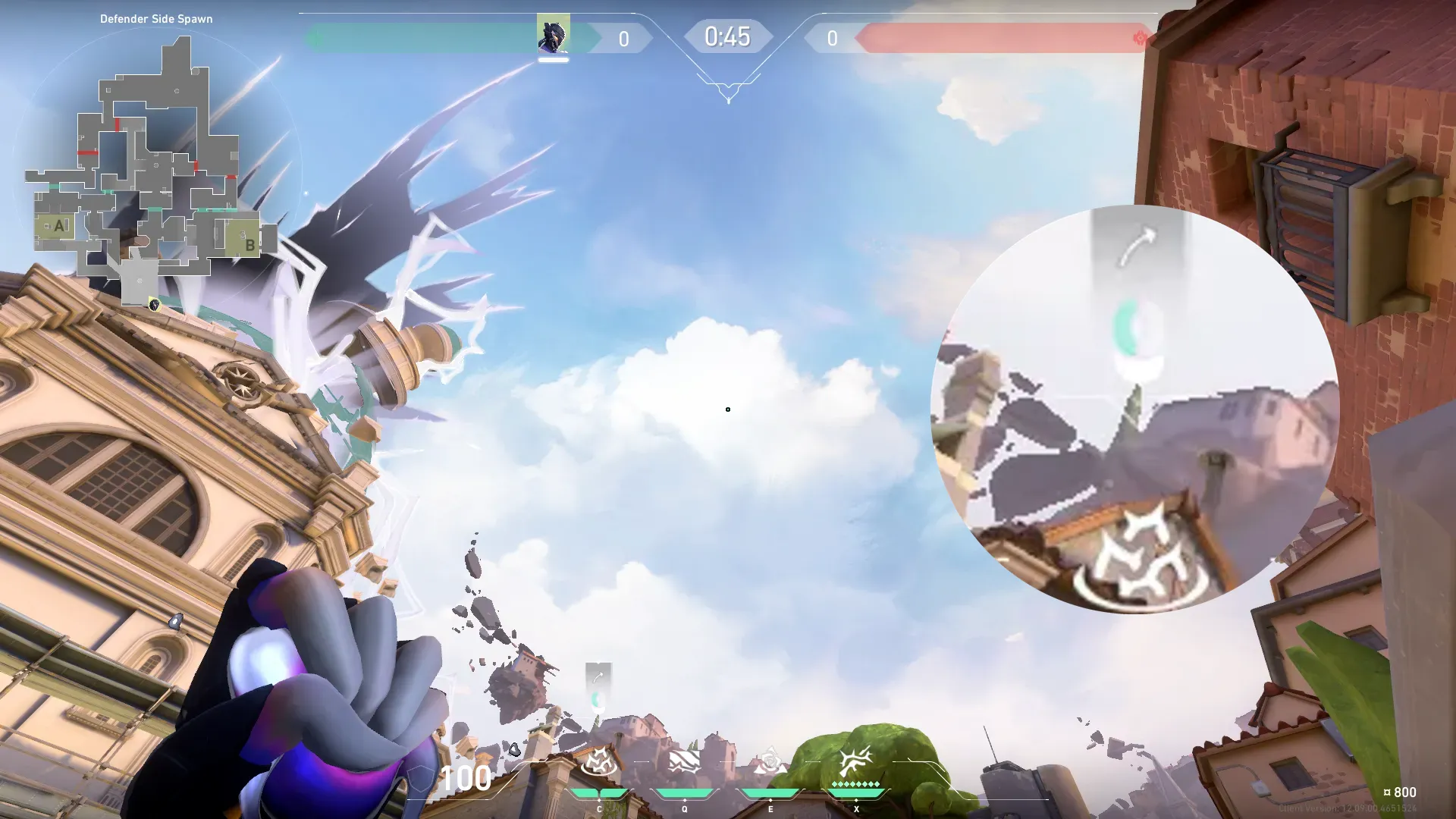 Vyse Razorvine on Ascent Defense Site A — step 2 of 4: Aim — line up the shot