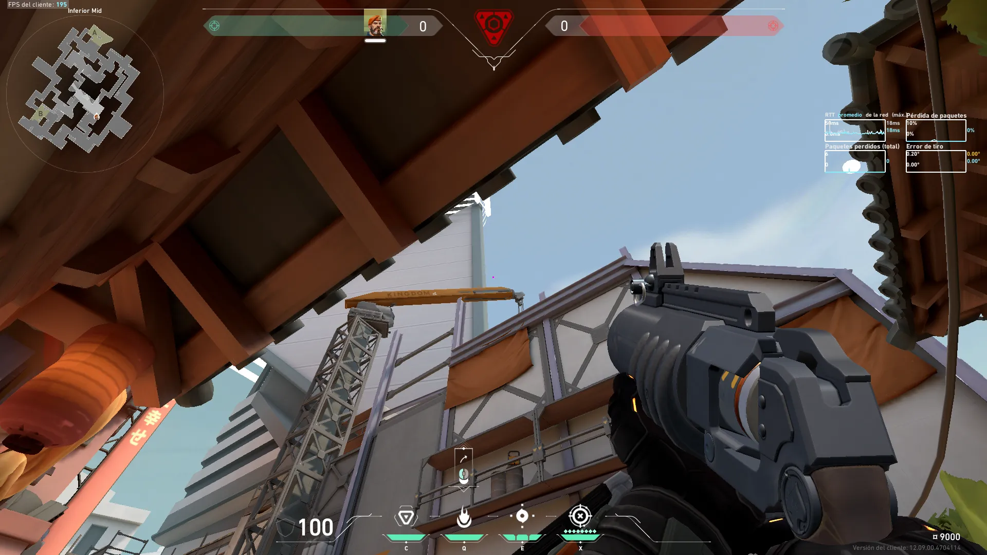 Brimstone Incendiary on Split Attack Site A — step 2 of 3: Aim — line up the shot