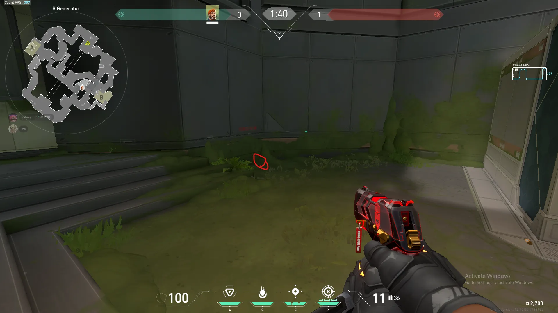Defense or Attack Defualt B Site — Brimstone lineup on Fracture