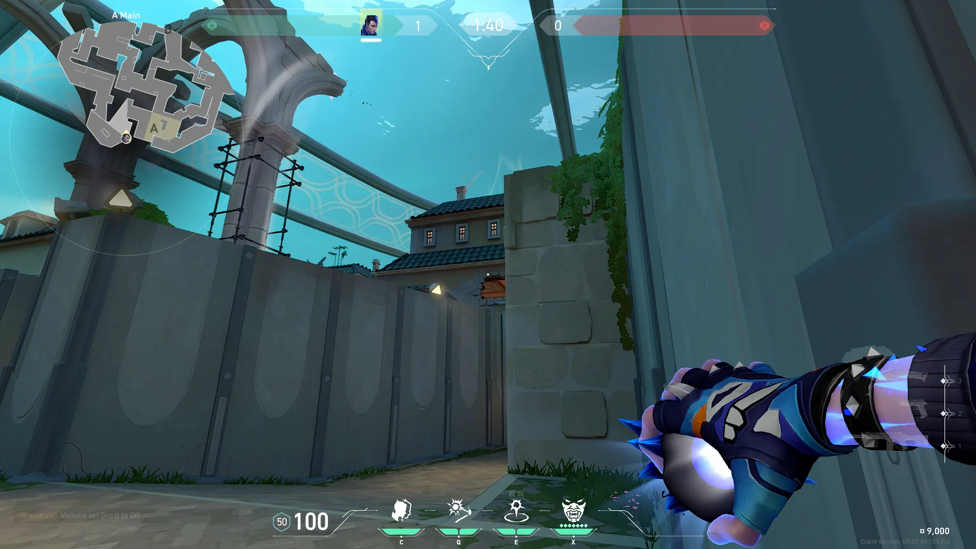 Yoru Blindside on Pearl Attack Site A — step 2 of 3: Aim — line up the shot