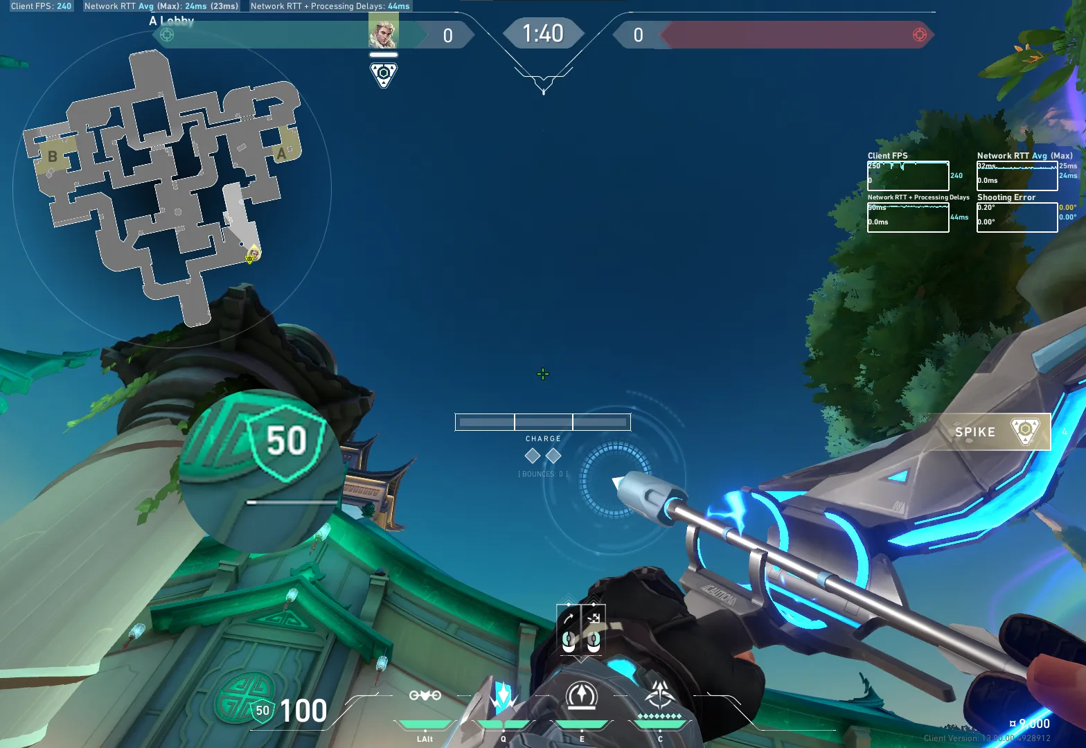 Sova Recon Bolt on Summit Attack Site A — step 3 of 4: Aim — line up the shot