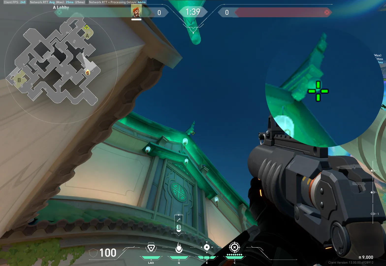 Brimstone Incendiary on Summit Attack Site A — step 2 of 3: Aim — line up the shot