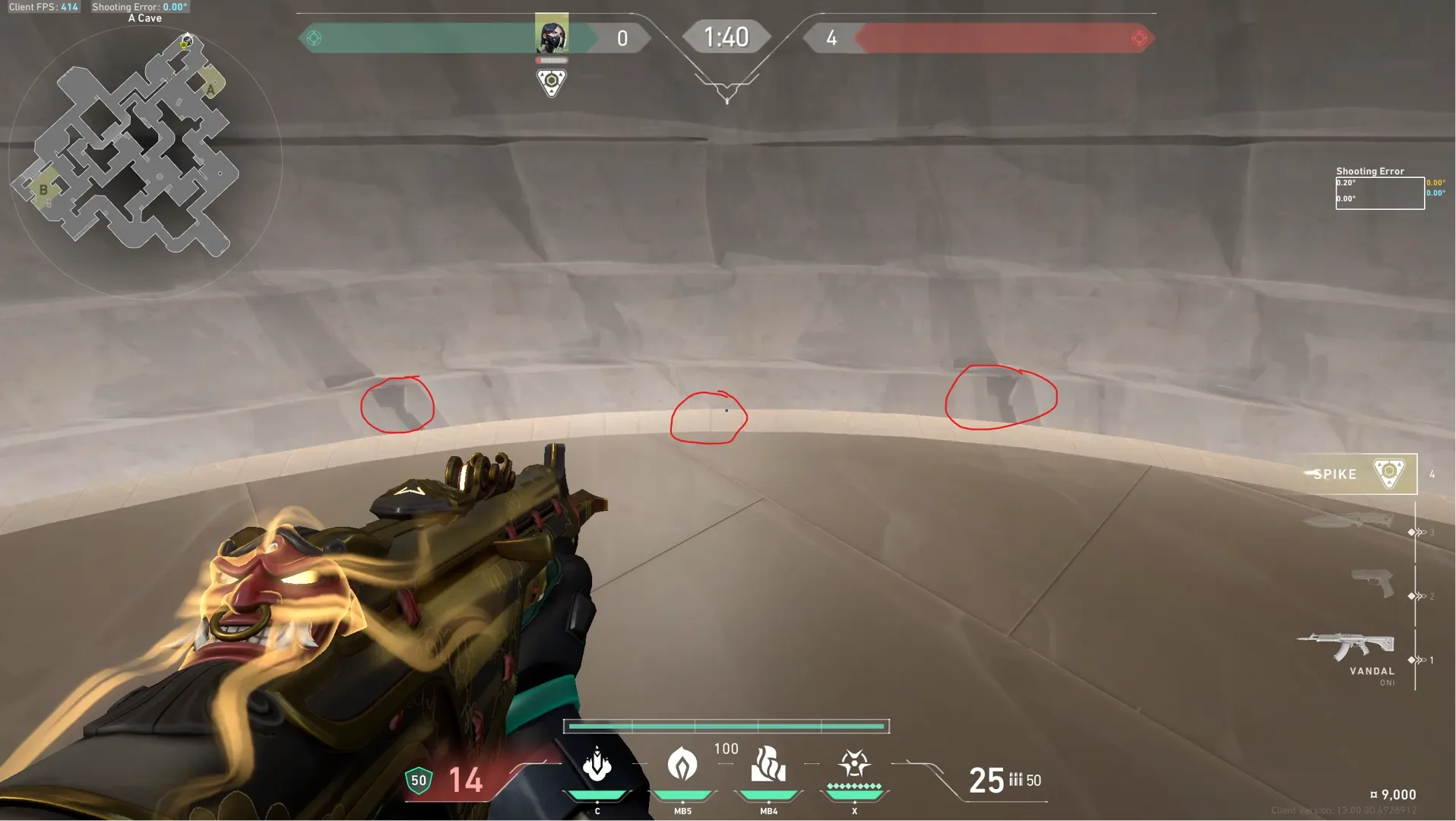 Viper Snake Bite on Summit Defense Site A — step 2 of 5: Aim — line up the shot