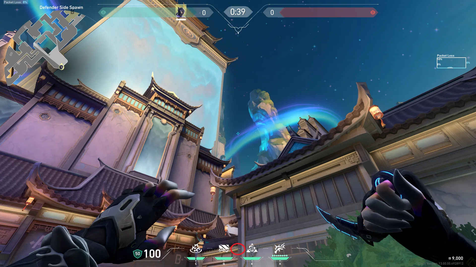 Vyse Razorvine on Summit Defense Site B — step 2 of 3: Aim — line up the shot