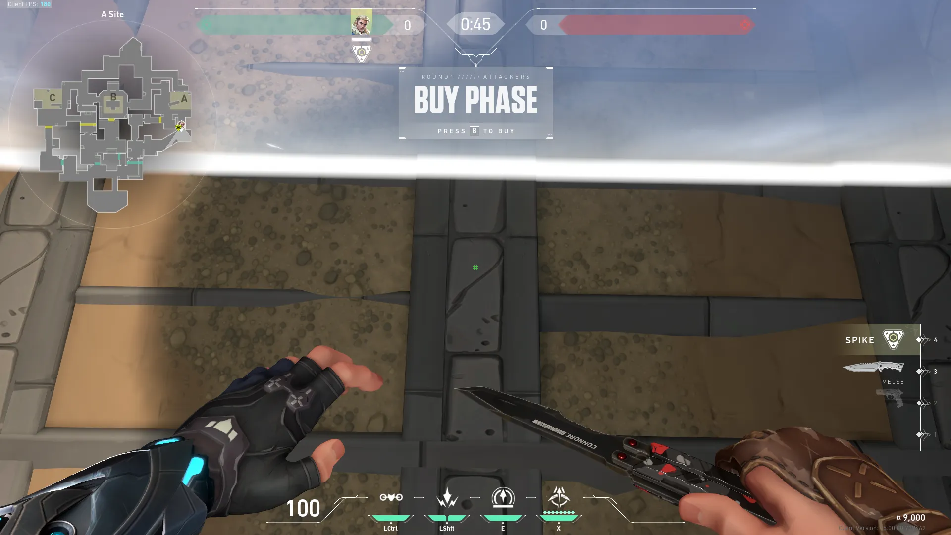 A Main Early Round Recon — Sova lineup on Haven