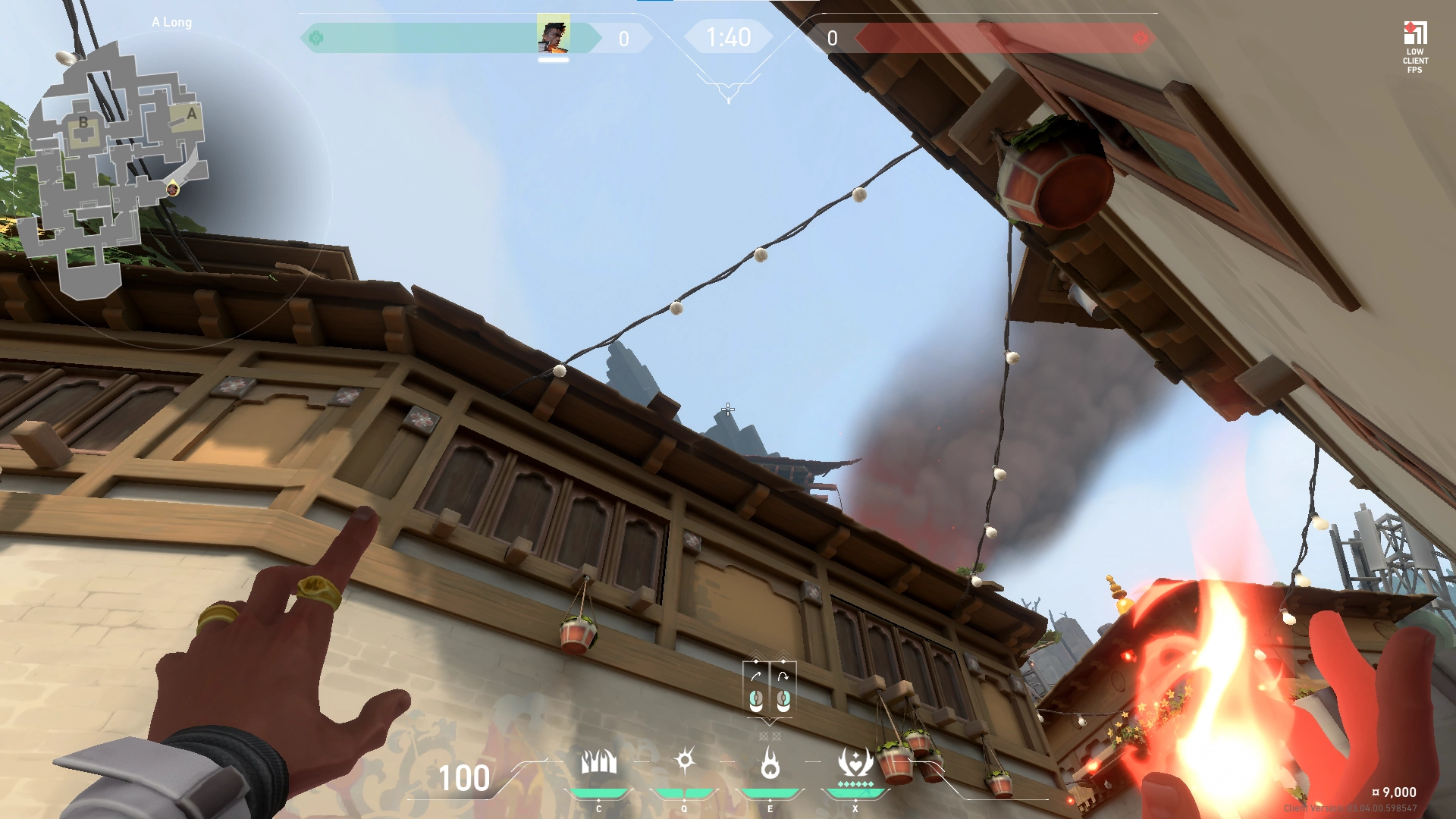 Phoenix Hot Hands on Haven Attack Site A — step 2 of 3: Aim — line up the shot