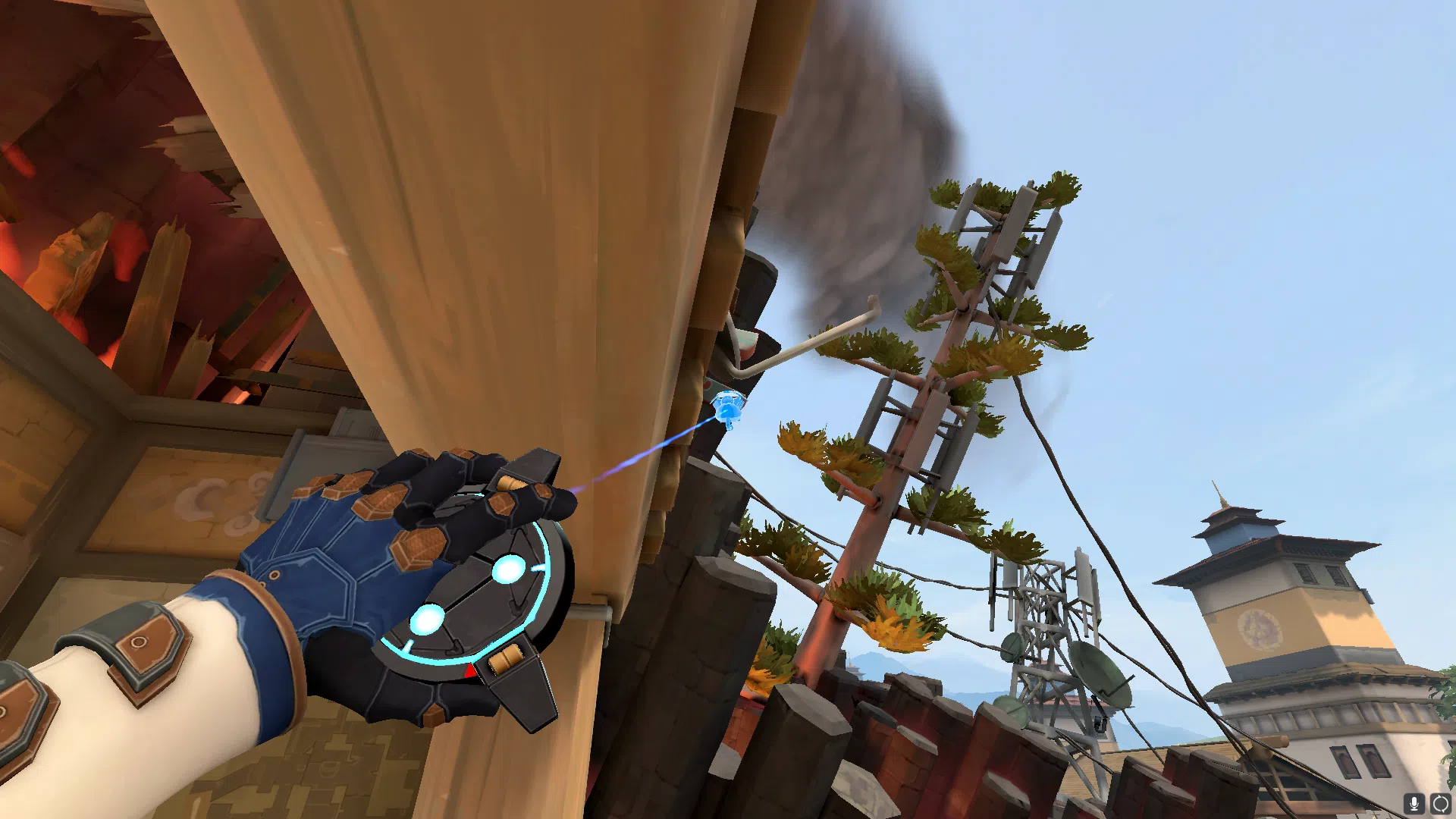 Cypher Spycam on Haven Defense Site A — step 2 of 3: Aim — line up the shot