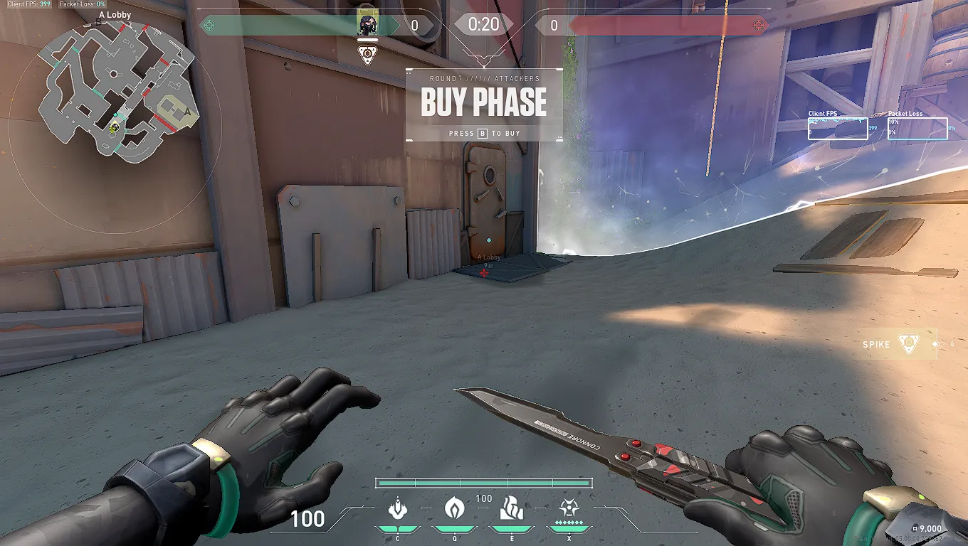 Breeze A Attacker Wall — Viper lineup on Breeze