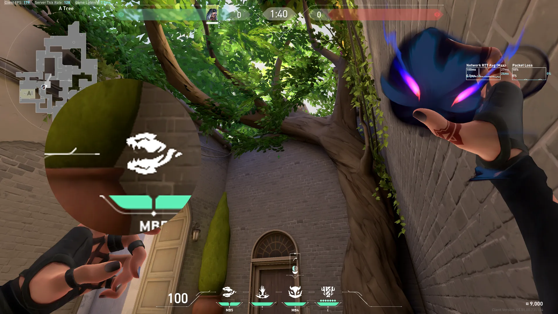 Fade Haunt on Ascent Defense Mid — step 2 of 3: Aim — line up the shot