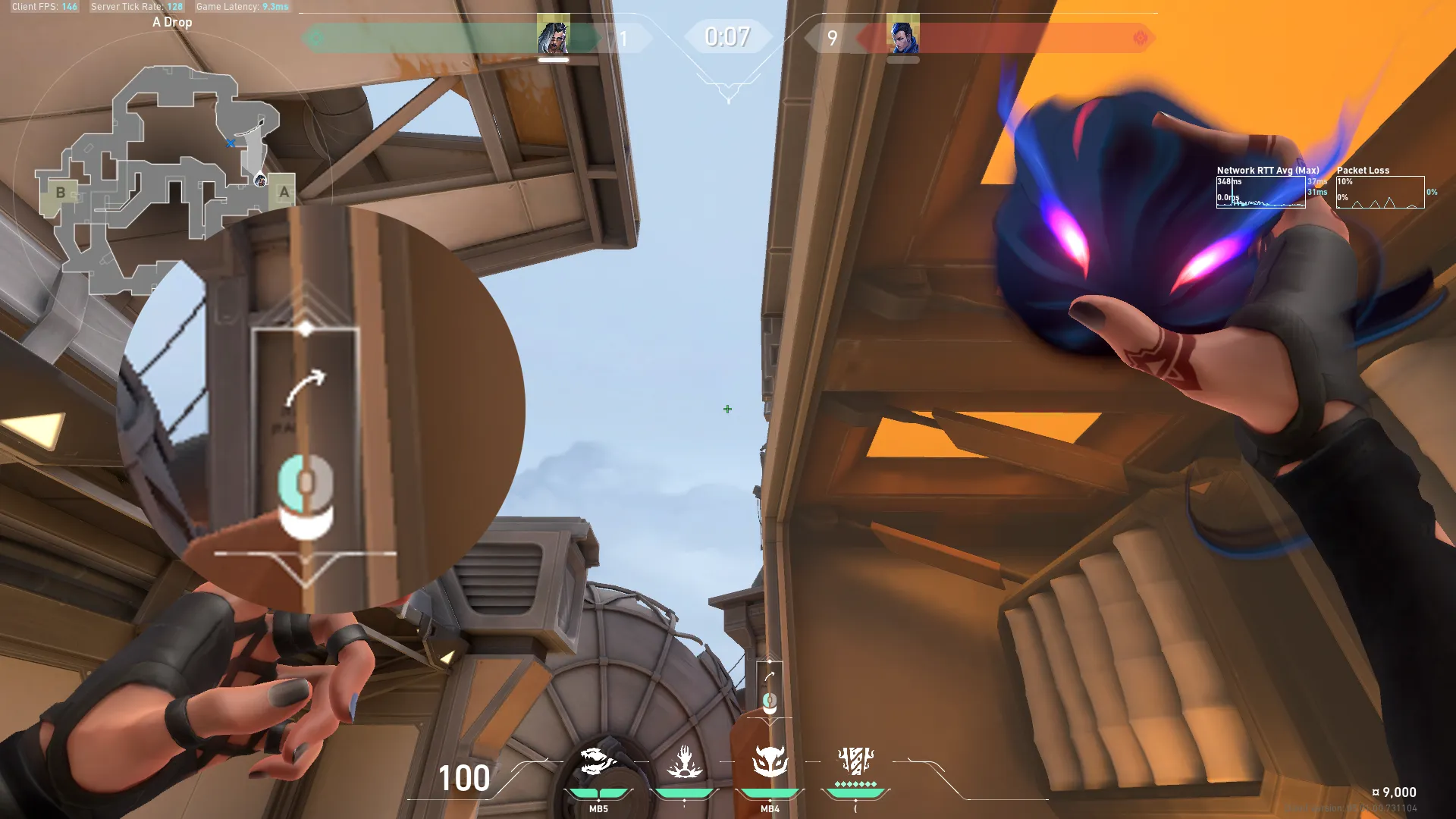 Fade Haunt on Fracture Defense Site A — step 2 of 4: Aim — line up the shot