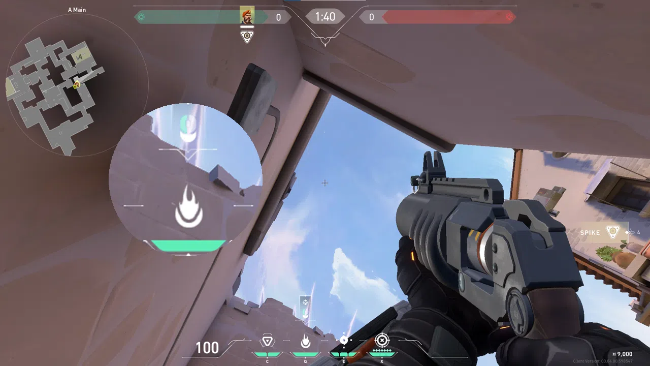 Brimstone Incendiary on Ascent Attack Site A — step 2 of 3: Aim — line up the shot