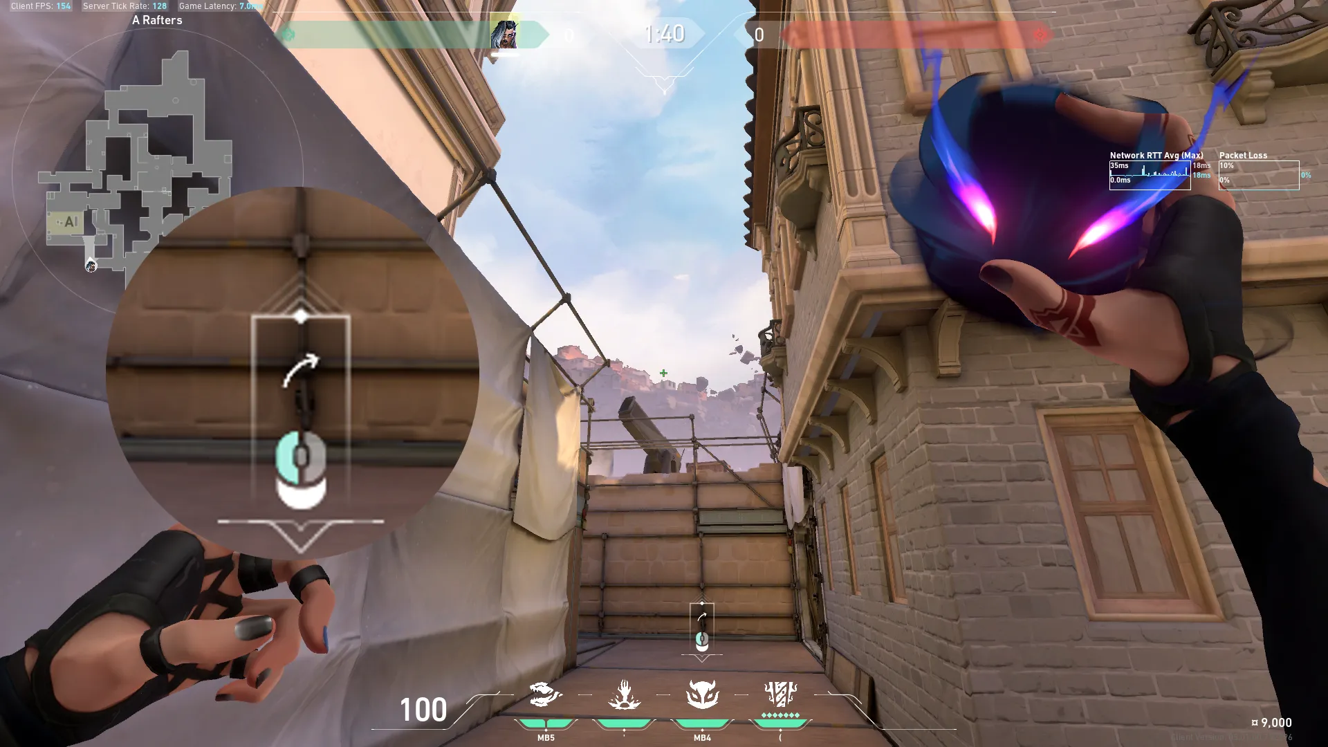 Fade Haunt on Ascent Defense Site A — step 2 of 4: Aim — line up the shot