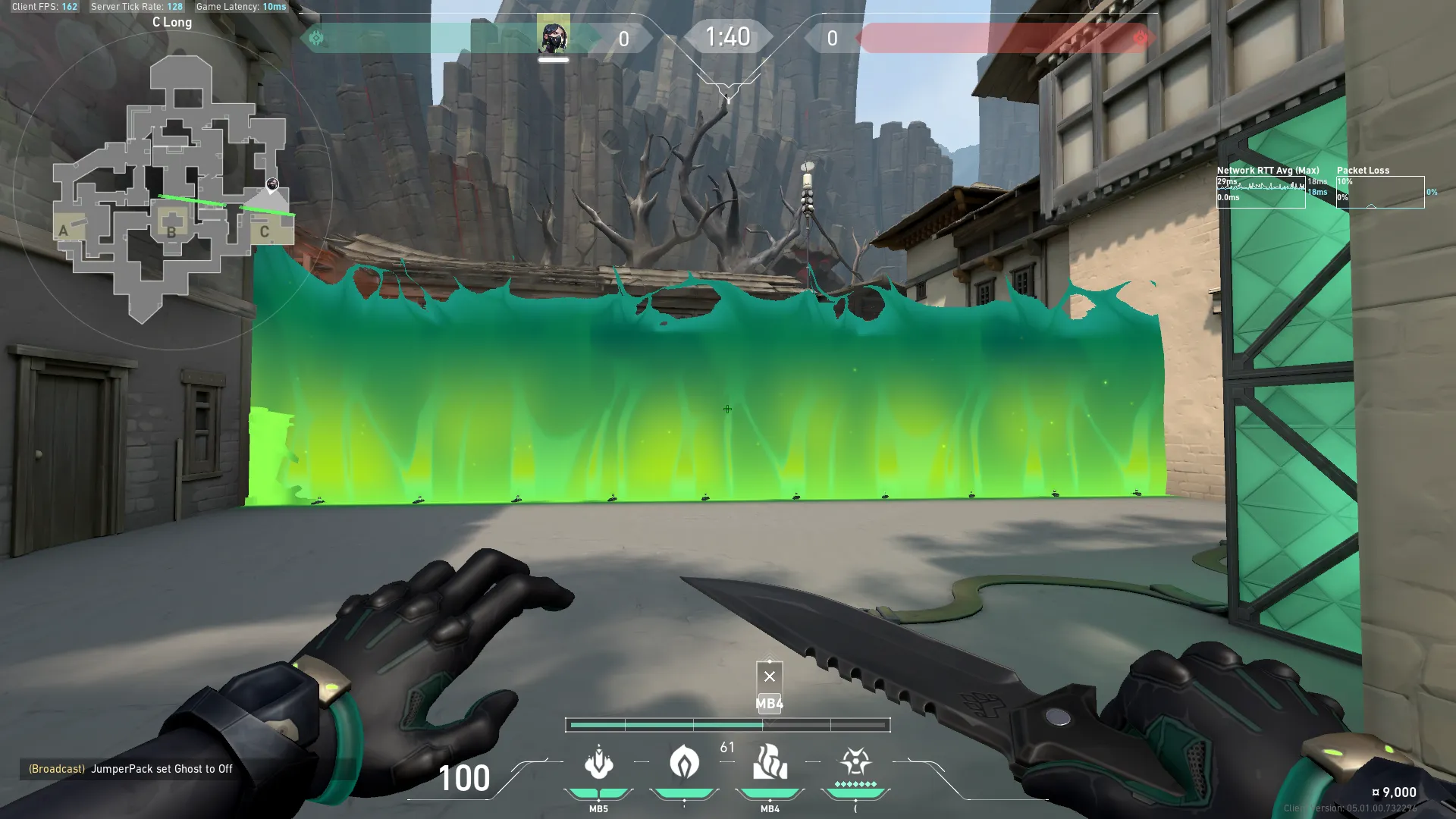 Viper Toxic Screen on Haven Defense Site B — step 3 of 5: Aim — line up the shot