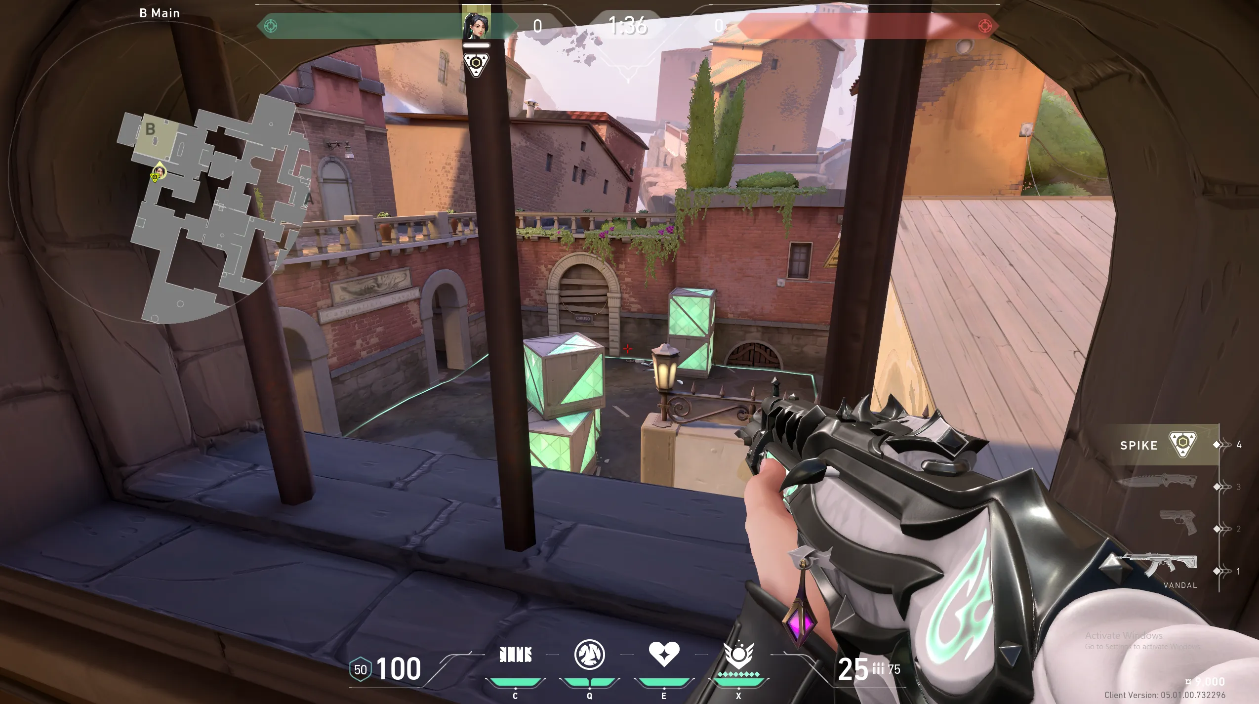 Sage Barrier Orb on Ascent Attack Site B — step 3 of 4: Aim — line up the shot