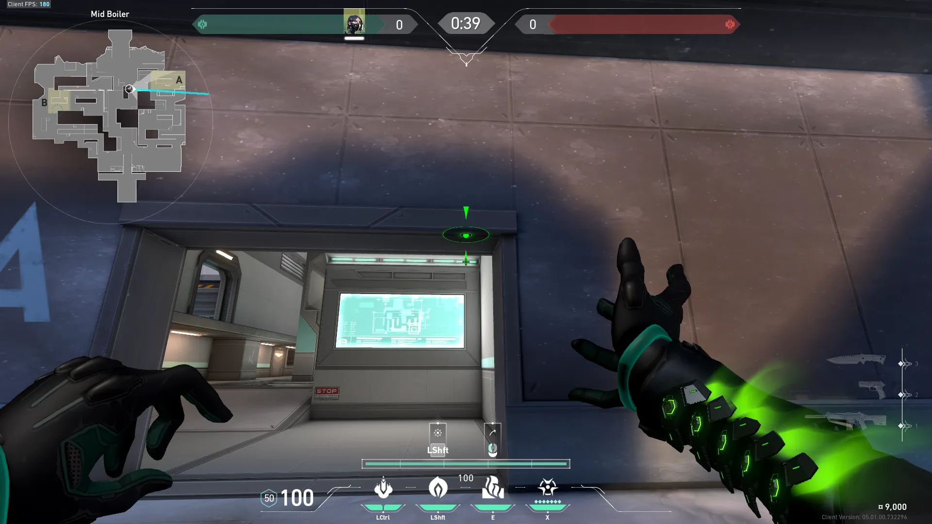 Viper Toxic Screen on Icebox Defense Site A — step 2 of 3: Aim — line up the shot