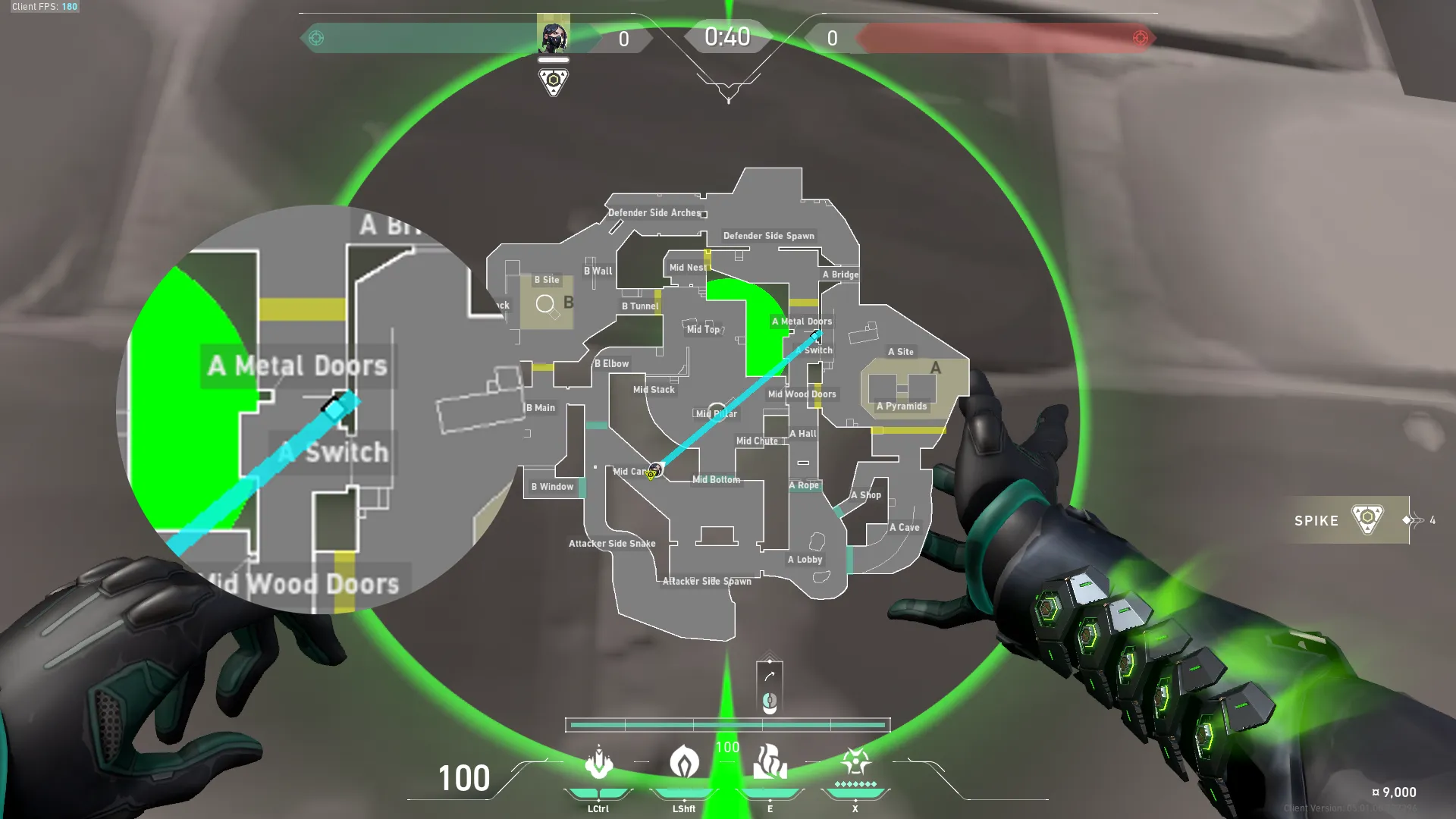 Viper Toxic Screen on Breeze Attack Site A — step 2 of 4: Aim — line up the shot