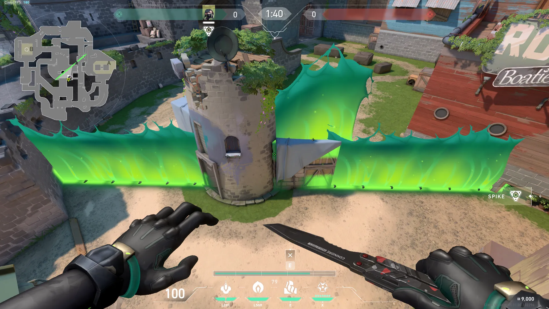 Viper Toxic Screen on Breeze Attack Site A — step 3 of 4: Aim — line up the shot