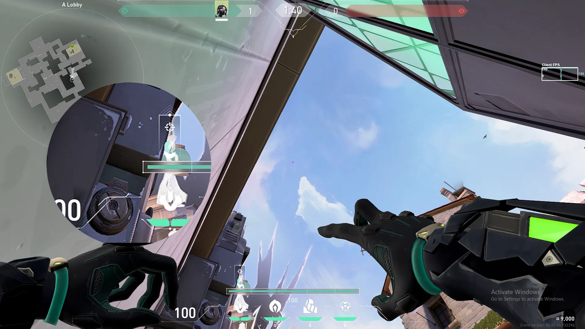 Viper Snake Bite on Ascent Attack Site A — step 2 of 3: Aim — line up the shot