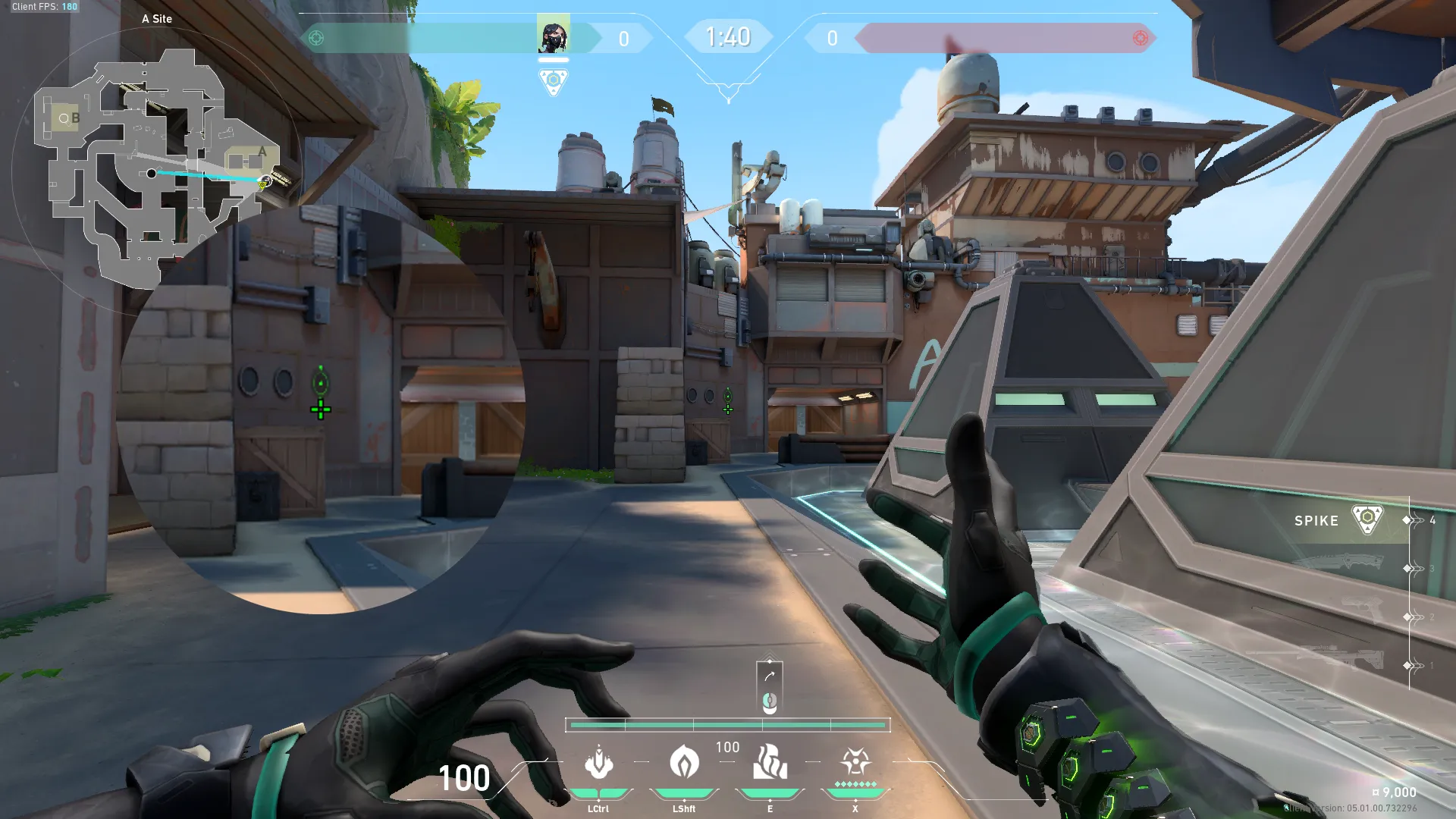 Viper Toxic Screen on Breeze Defense Mid — step 2 of 4: Aim — line up the shot