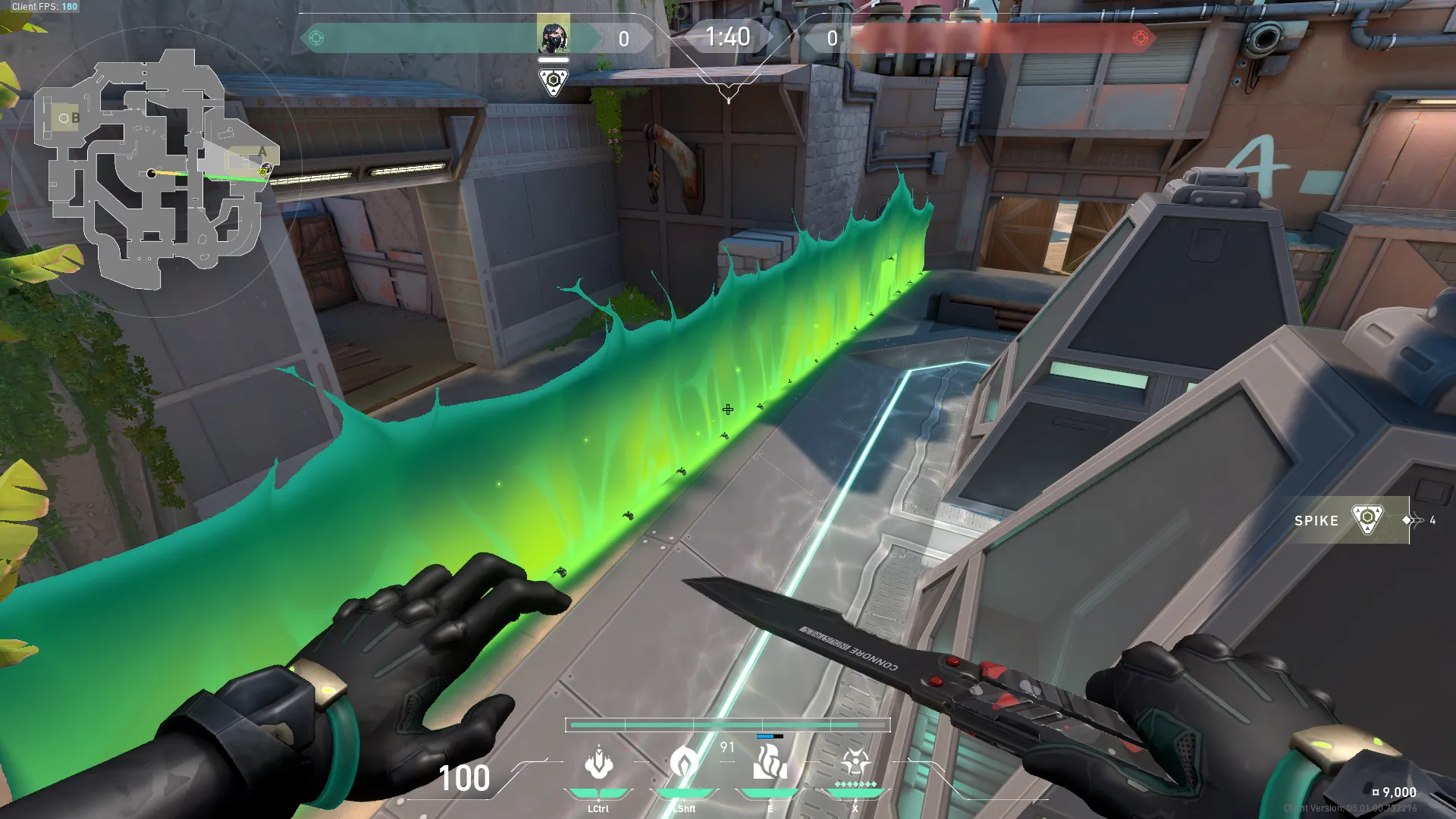 Viper Toxic Screen on Breeze Defense Mid — step 3 of 4: Aim — line up the shot