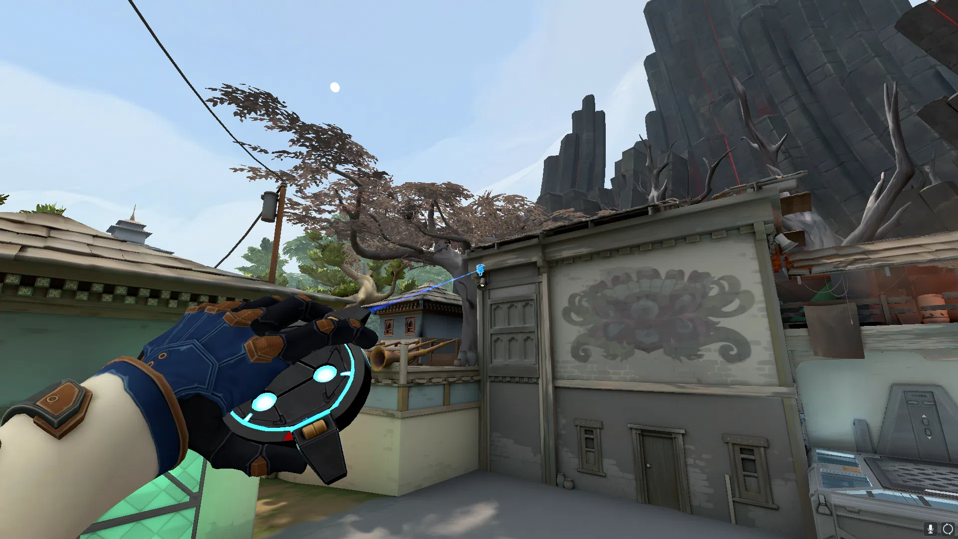 Cypher Spycam on Haven Defense Site C — step 2 of 4: Aim — line up the shot