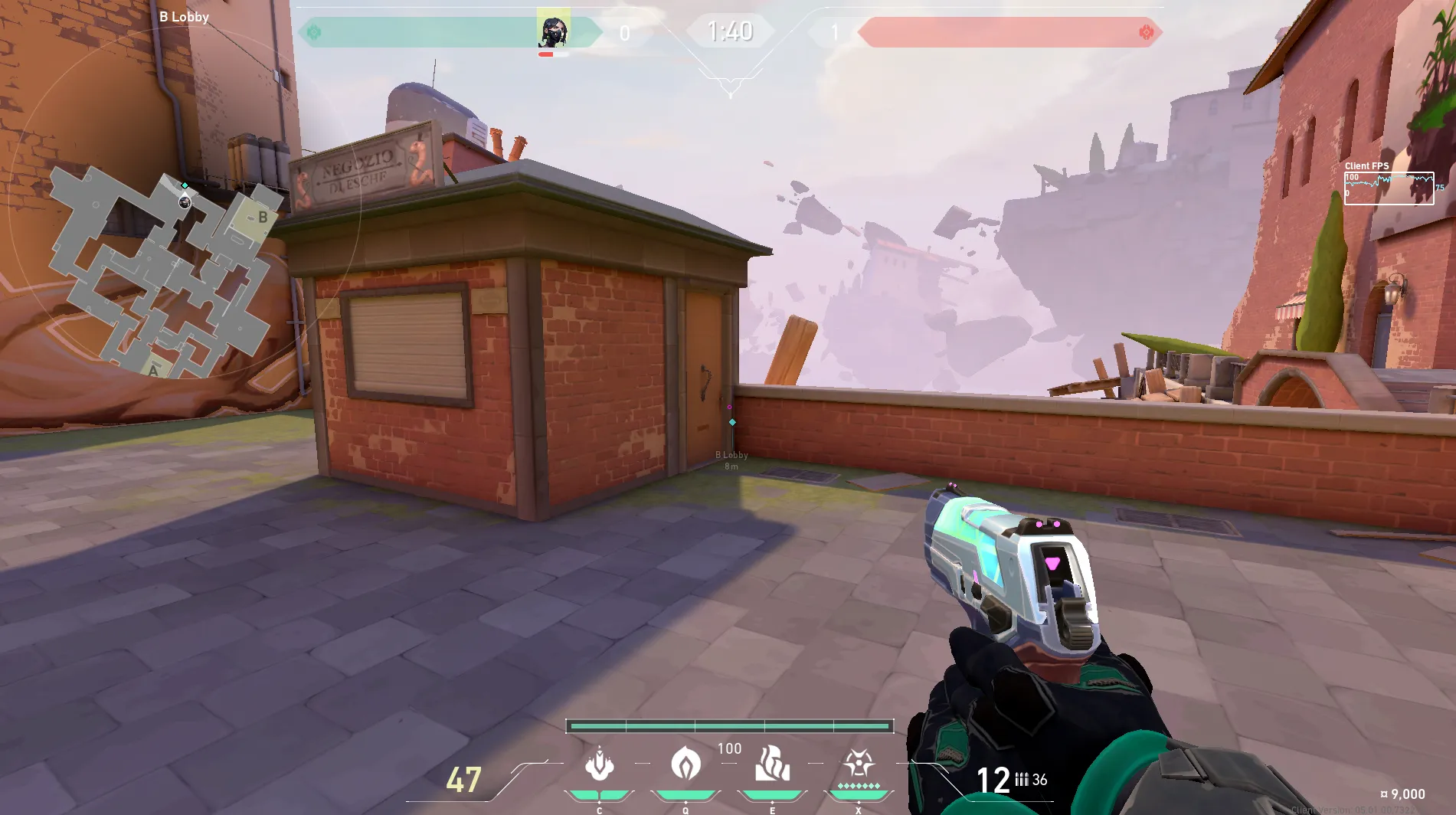 B Lobby to CT Viper orb — Viper lineup on Ascent