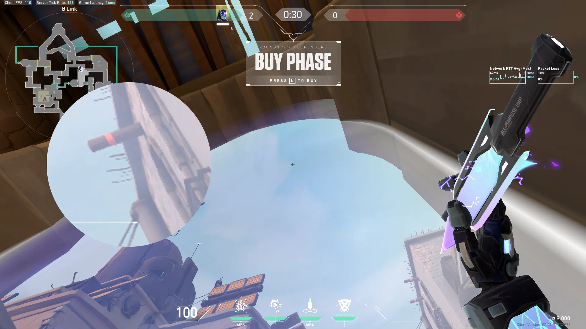 KAY/O Zero_Point on Bind Attack Site B — step 2 of 3: Aim — line up the shot